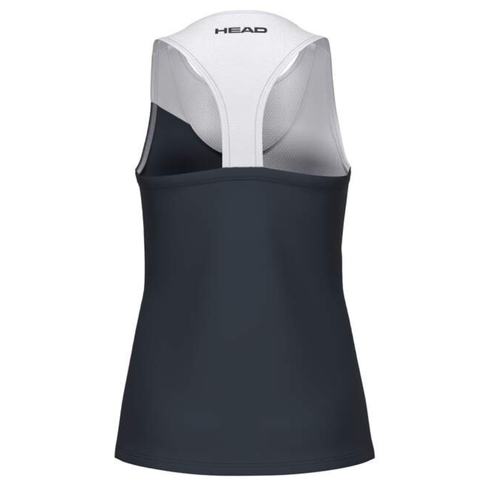 Débardeur Head Spirit Tank Top Blanc/Bleu Marine Junior Girl