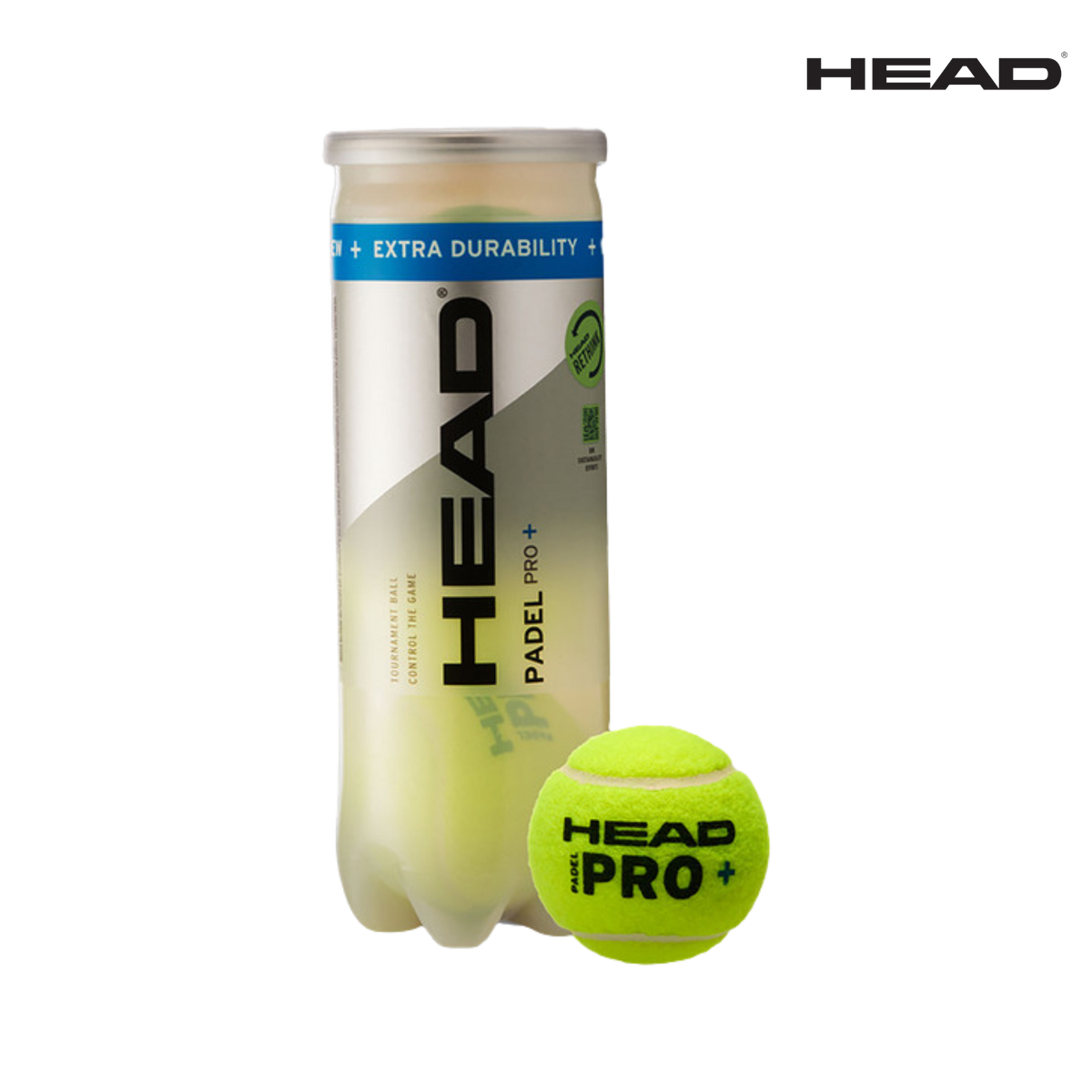 HEAD Padel Pro + 3-BAL TUBE | Padel Balls