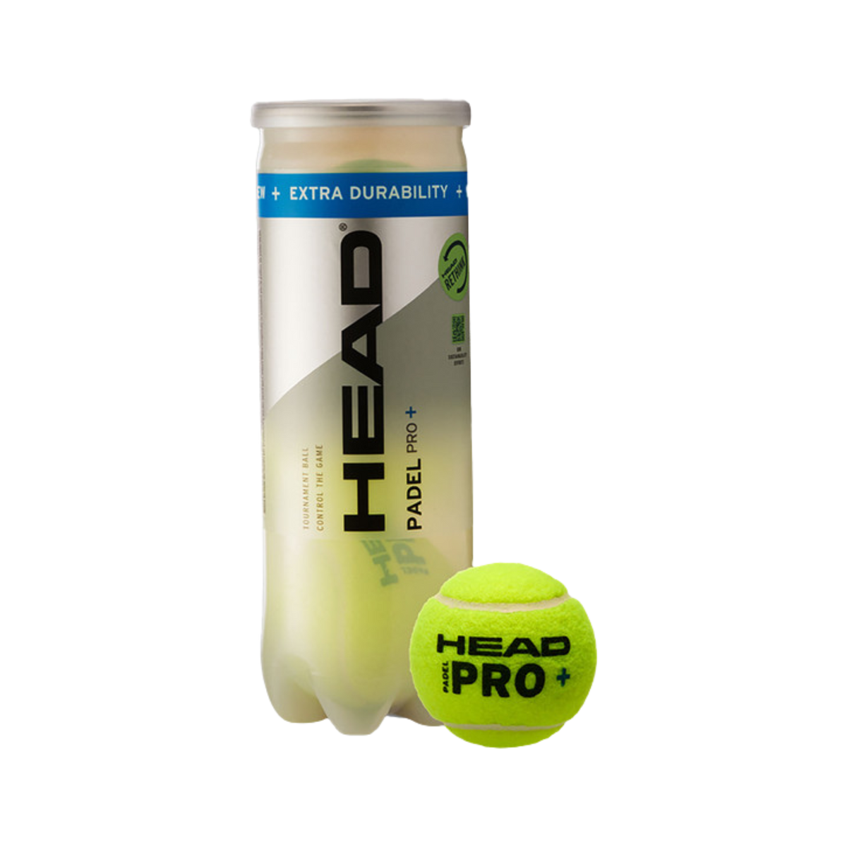 HEAD Padel Pro + 3-BAL TUBE | Padel Balls