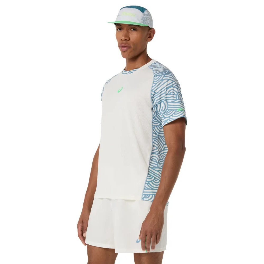 T-shirt Asics Padel Court All Over Print Beige